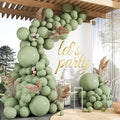 102pcs Sage Green Balloons Garland Arch Kit, 18 12 10 5 Inch Balloons | by ZizasAry