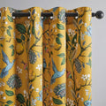 Topfinel Living Room Curtains 72 Inches Long Mustard Yellow Vintage Curtains & by Topfinel