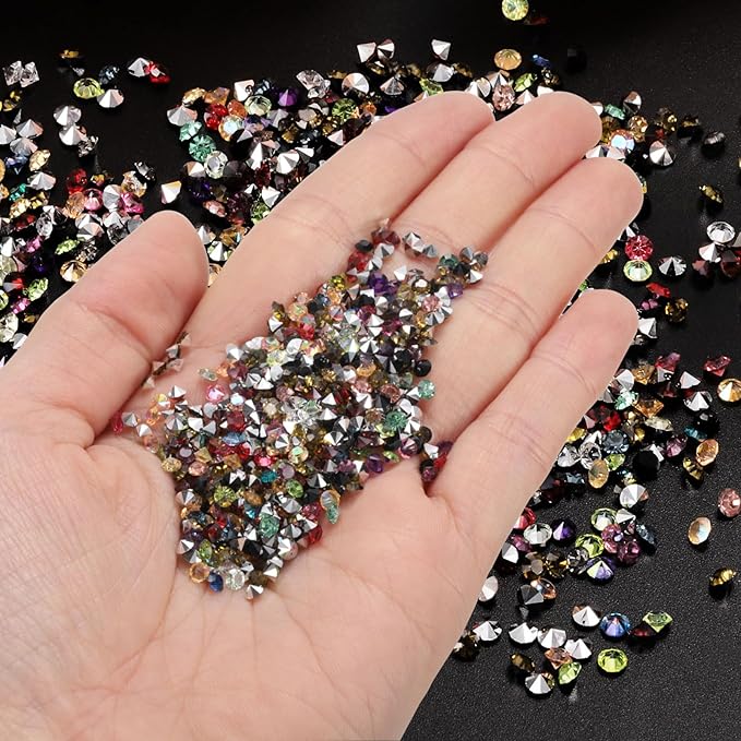 PATIKIL 14000Pcs Wedding Table Scatter Confetti Crystals 3mm Acrylic Diamonds Vase Fillers Gems for Table Centerpiece Decorations Bridal Shower Party, Burgundy AB