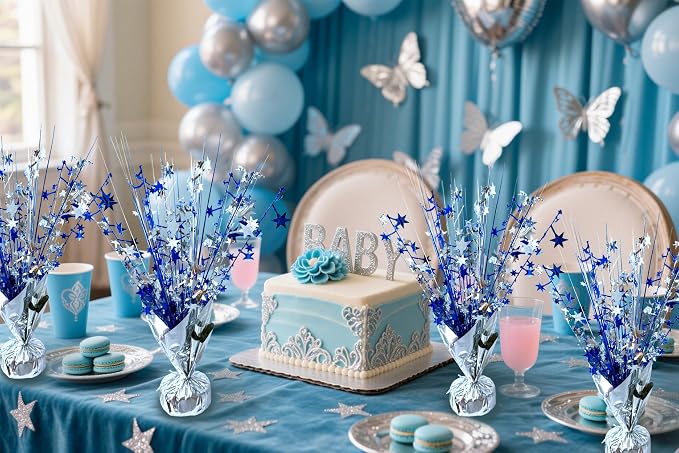Graduation Table Centerpiece Party Decoration Foil Spray Centerpiece | Star - Image 8