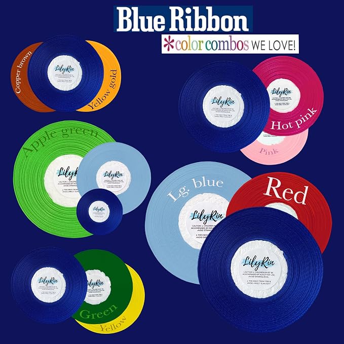 Royal Blue Ribbon 1/4 Inches 36 Yards Satin Roll Perfect - Image 3
