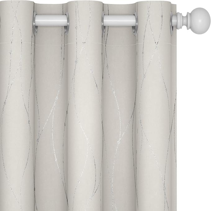Deconovo Living Room Curtains 63 Inches Long, Thermal Insulated, Room Darkening by Unknown