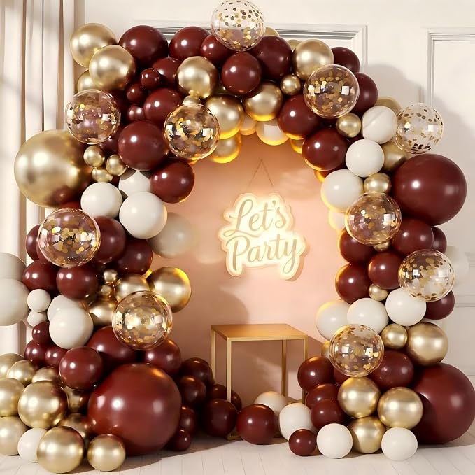 Burgundy Balloon Garland Arch Kit by Unknown