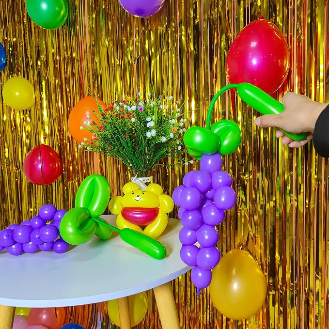 260 long balloons for balloon animals 100 Pack Thickening Latex Modeling Long - Image 6