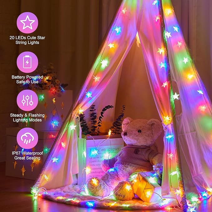 Minetom Star String Lights Battery Operated - Image 4