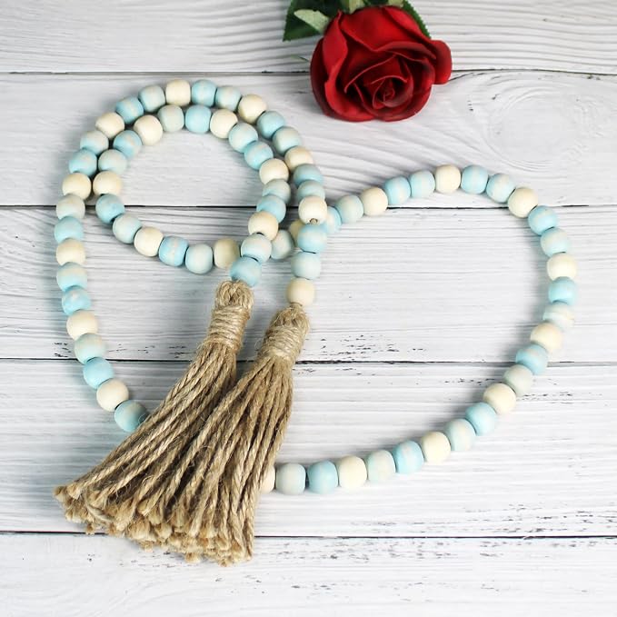 CVHOMEDECO. Wood Beads Garland - Image 2