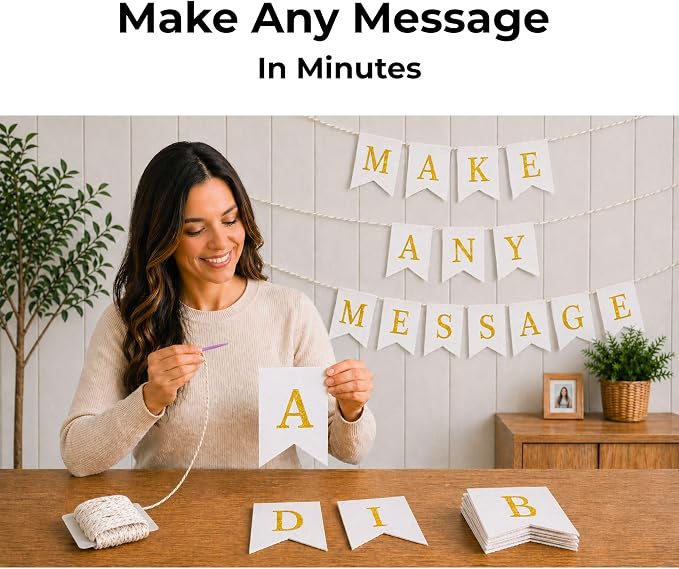 Pre-Printed Banner Kit – 97 White CANVAS Flags - Image 8