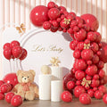 135pcs Red Balloon Arch Kit Different Sizes of 18 12 10 5 Inch Red Party by YISHEBAPA