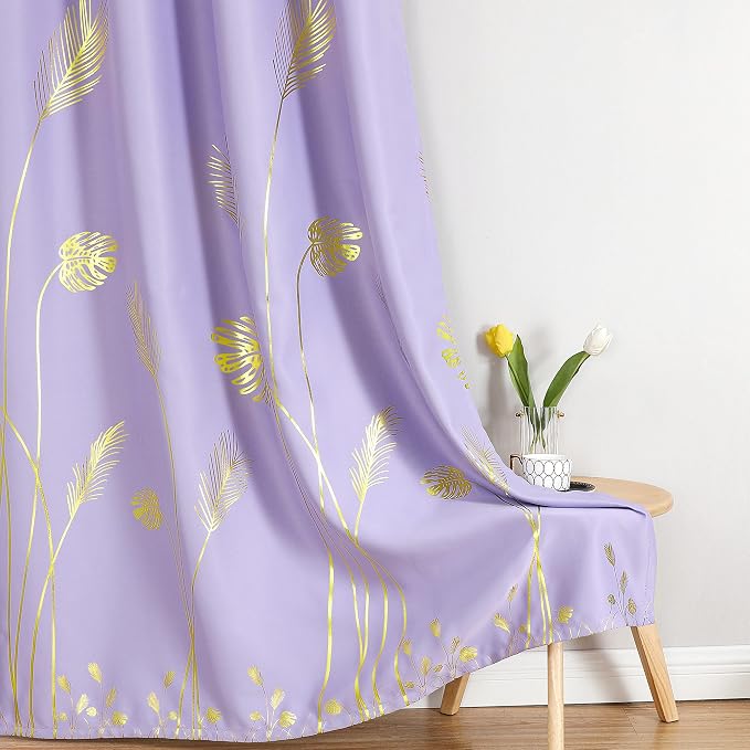 Lilac Blackout Curtains 84 Inches Long - Image 7