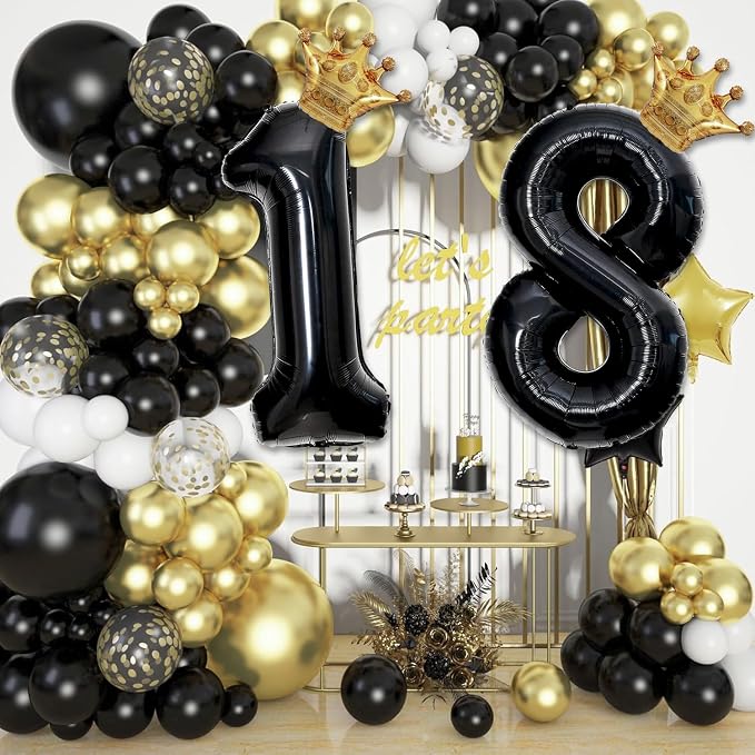 40 inch Large Black 15 Balloon Number - Image 4