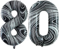 Number 80 Balloons for 80th Birthday Party Decorations, 42 Inch Jumbo Foil by GOER