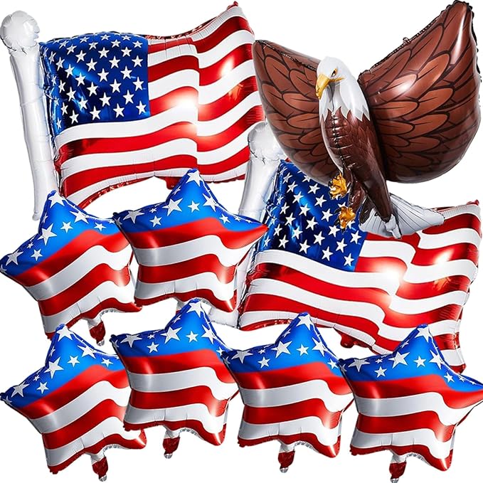 4th of July Patriotic Balloons Set by WelcomeToYOUDICT