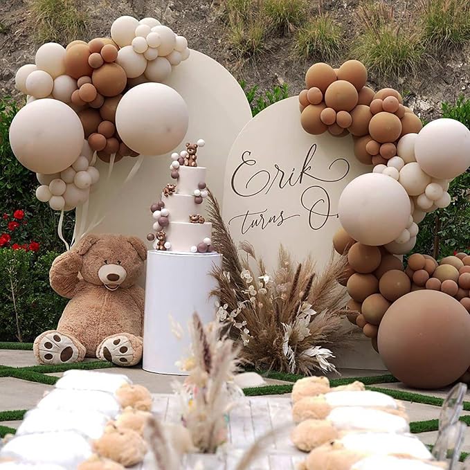 12 Inch Beige Balloons, Baby Shower, Graduate Party Decorations - Image 7