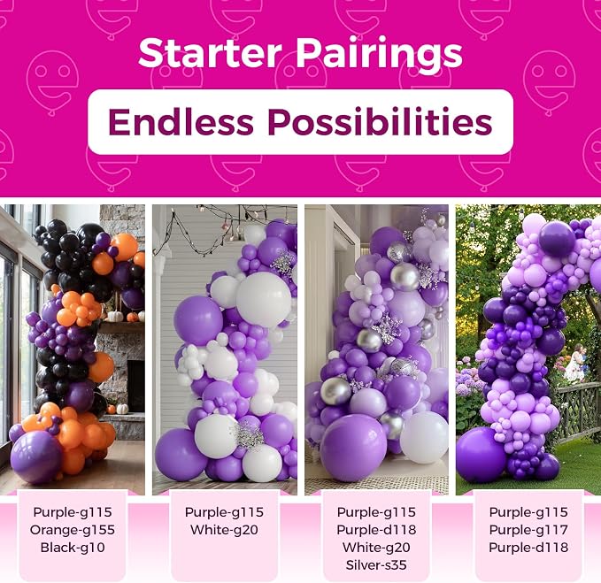 Bezente Purple Balloons 18 Inch 30 Pack Latex Large Thick | Purple Balloons Big - Image 4