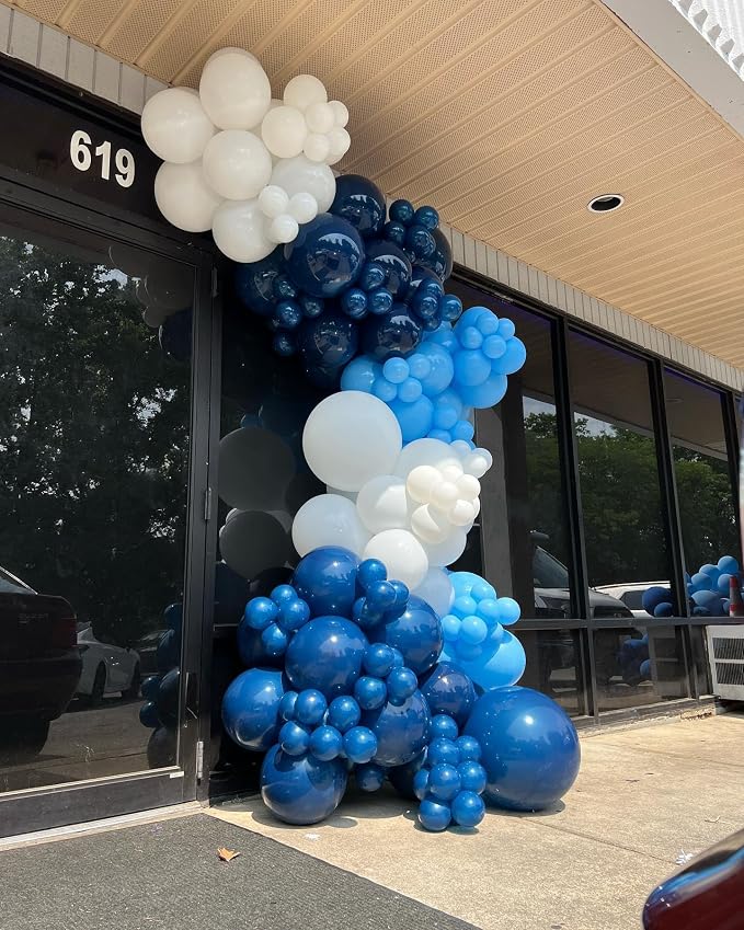 Blue Balloon Arch, Graduation Decoration - Image 4