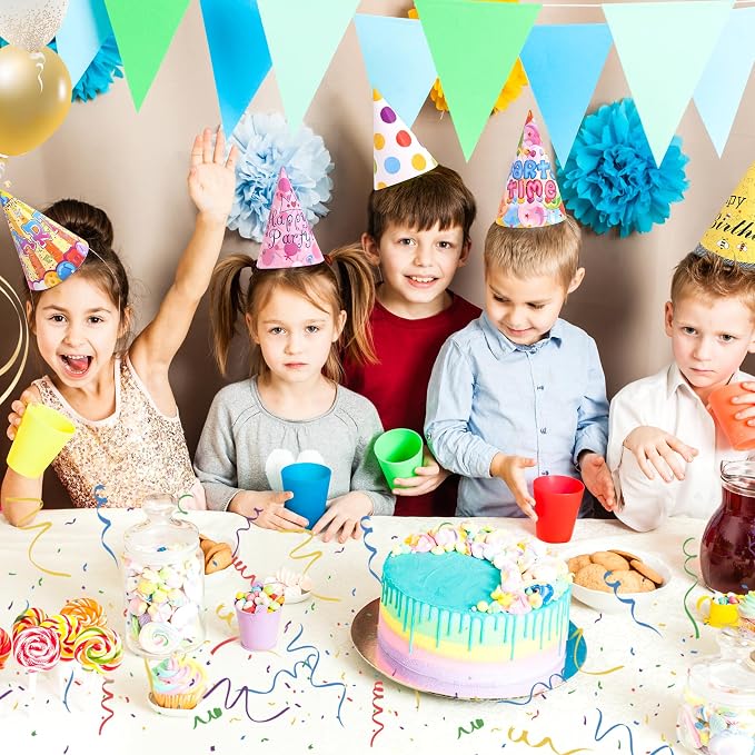 CANREVEL 12 PCS Party Hats for Adults and Kids, Party Headwear | Birthday - Image 3