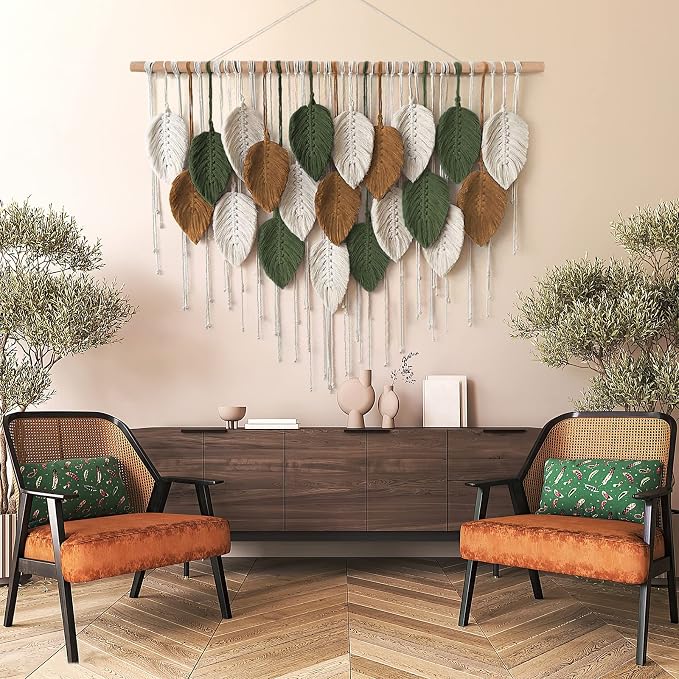 Large Macrame Wall Hanging Boho Woven Tapestry Chic Home Decor Wall Art | - Image 3