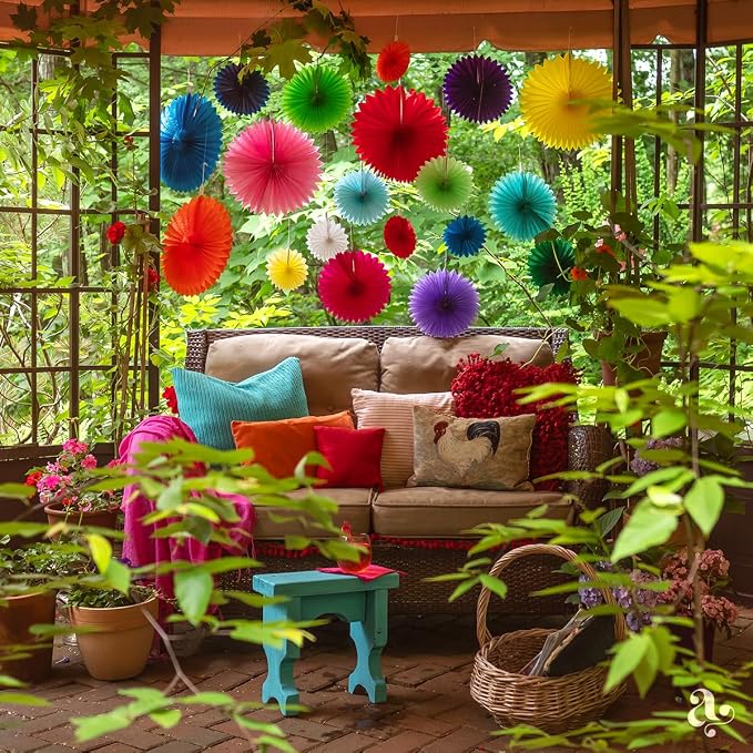Colorful Paper Fans - Image 3