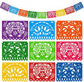 DOMESTAR 1 Pack 18 FT Papel Picado Banner, Fiesta Mexican Party Decoration | by DOMESTAR