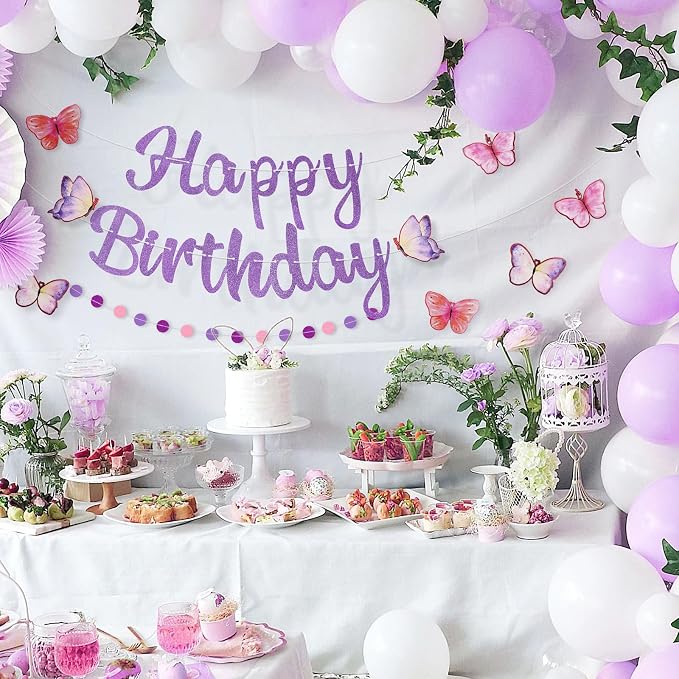 Pre-Strung Happy Birthday Banner, NO DIY Party Decorations | Birthday Party - Image 6