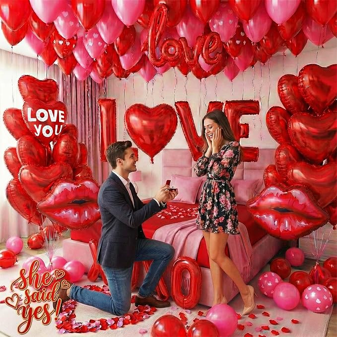 Valentine's day Balloon Garland kit 125Pcs Valentines Day Balloon Arch - Image 5