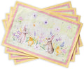 Maison d' Hermine Placemats Set of 4 Reusable 100% Cotton | Cloth Place Mats by MaisondHermine