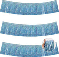 BEISHIDA Laser Light Blue Fringe Garland Banner Wall Tinsel Foil Streamers | by Beishida