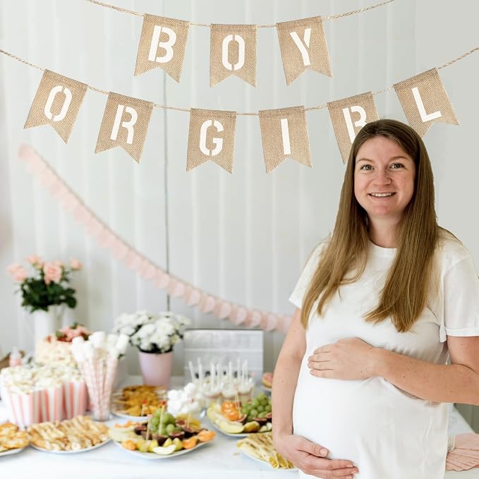 20 PCS Burlap Banner with 27 PCS Letters Stencil DIY Customizable Decor | - Image 5