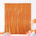 Eternal Beauty Orange 3mm Sequin Backdrop 8x10 Ft by EternalBeauty