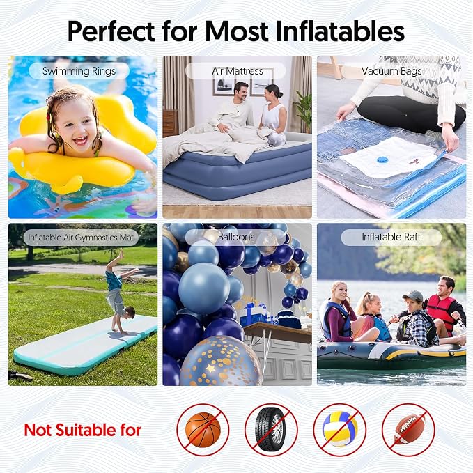 MAACOULD Electric Air Pump for Inflatables: Air Mattress Pump for Balloons Pool - Image 3
