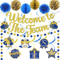 Welcome To The Team Banner Gold, Welcome Banner Circle Dots Garland Hanging by Unknown
