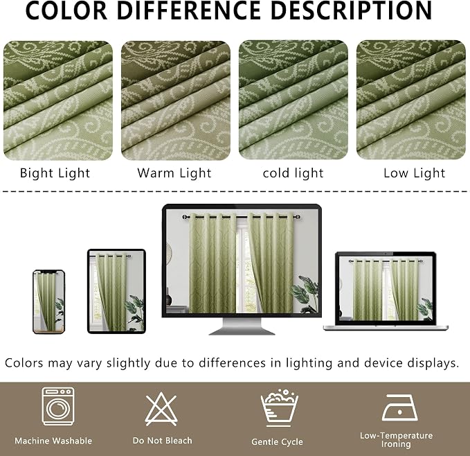 DWCN 100% Blackout Curtains for Bedroom - Image 7