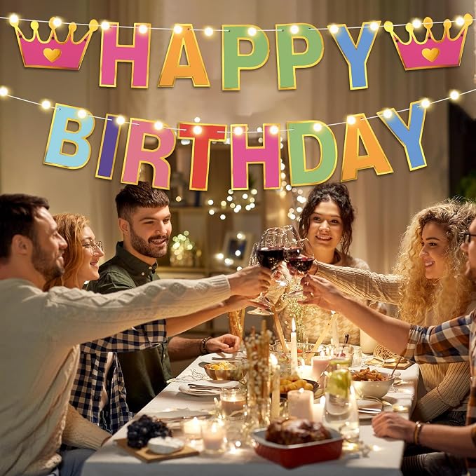TaoBary 143 Pcs DIY Letter Banner Customizable Happy Birthday Supplies Make - Image 6