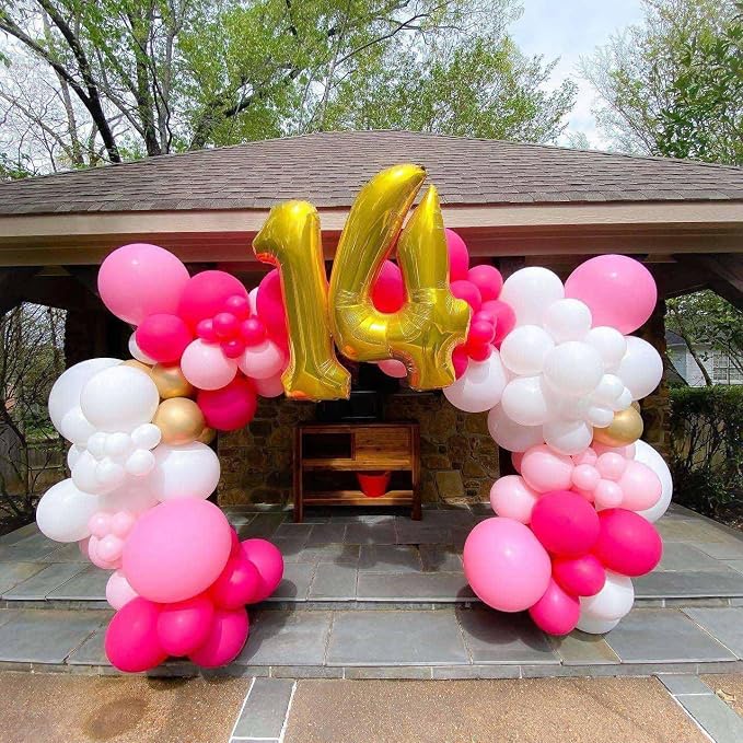 Gold 19 Number Balloons, 40 Inch Giant Number 19 Balloons Foil Mylar Helium - Image 4