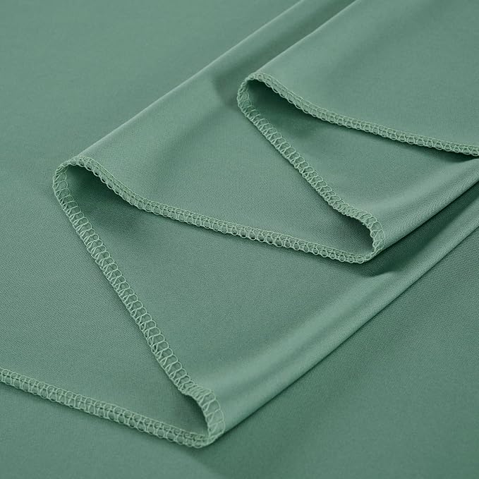 10 ft x 40 ft Sage Green Backdrop Curtains - Image 3