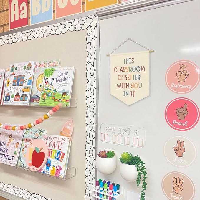 Boho Classroom Decor Canvas Banner，This Classroom Is Better - Image 4