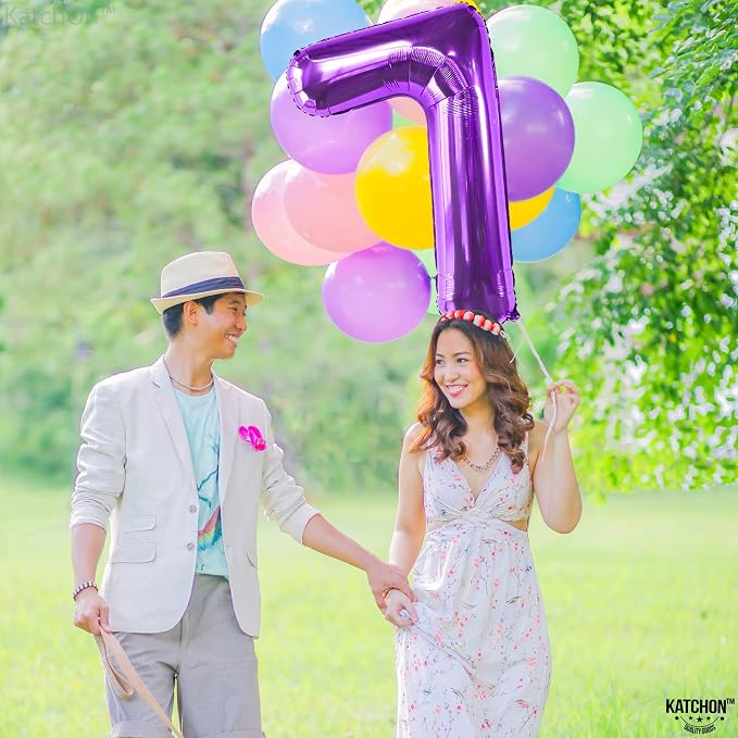 KatchOn, Giant Purpule Number 7 Balloon - Image 7