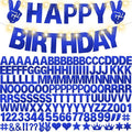 167Pcs DIY Glitter Customizable Banner Kit Happy Birthday Letter Hanukkah by WELITTCON
