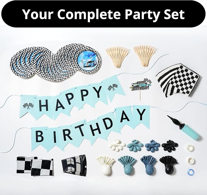 Race Car Party-Ready Decorations and Supplies - Image 8