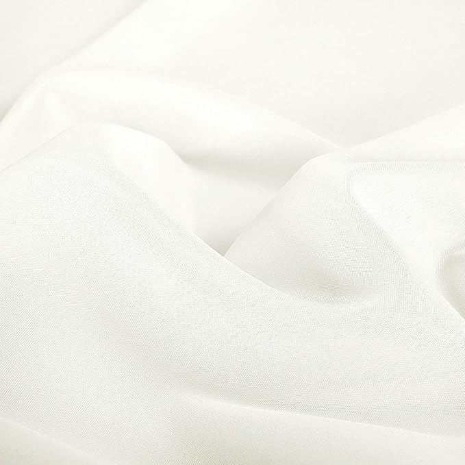 Ascoza 2pack 60 Inch Ivory Rectangular Tablecloth in Polyester Fabric for Wedding/Banquet/Restaurant/Parties