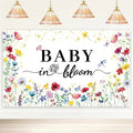 Wildflower Baby in Bloom Baby Shower Banner Backdrop Decoration by Unknown
