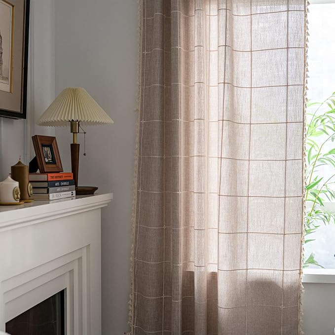 Sutuo Home Boho Curtains for Bedroom 96 Inches Long, Light Filtering Country - Image 2