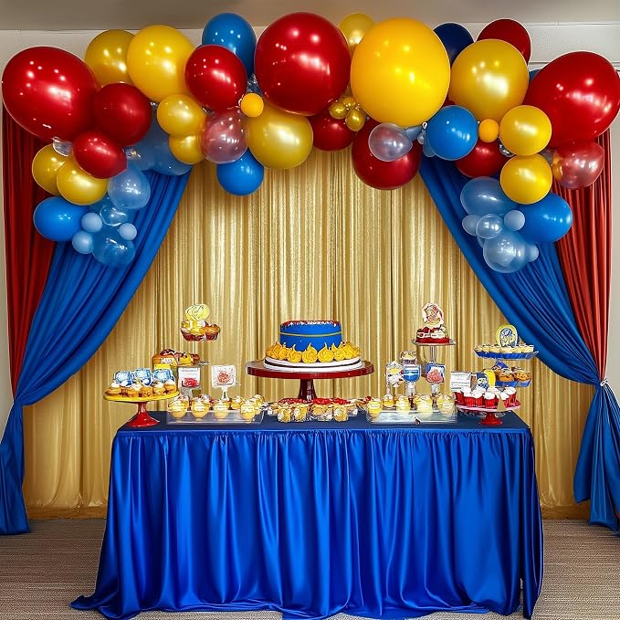 leegleri 30x10ft Thick Gold Glitter Backdrop Curtain Panels - Image 7