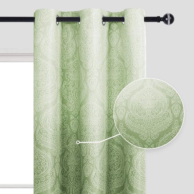 DWCN Ombre Room Darkening Blackout Curtains - Image 2