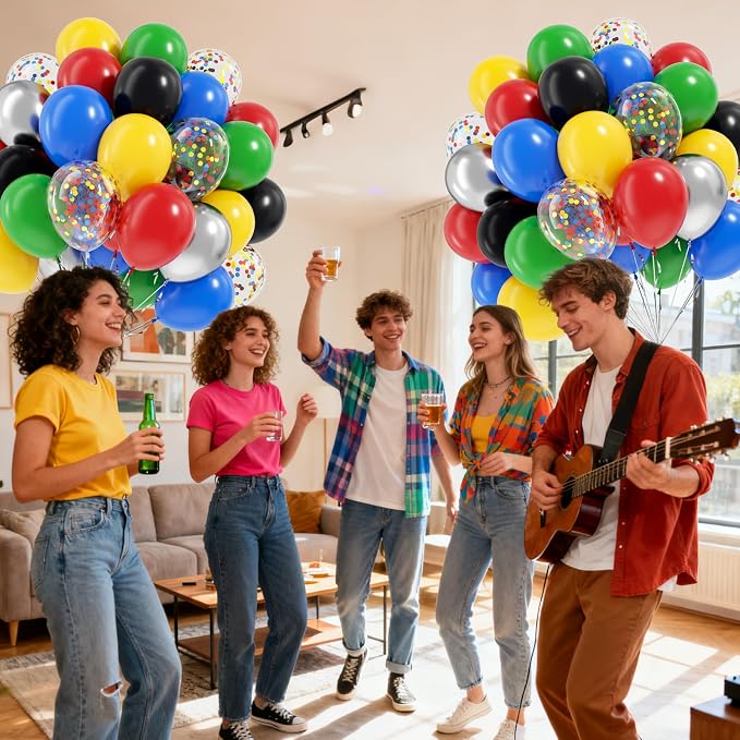 60pcs Colorful Balloons 12inch - Image 6