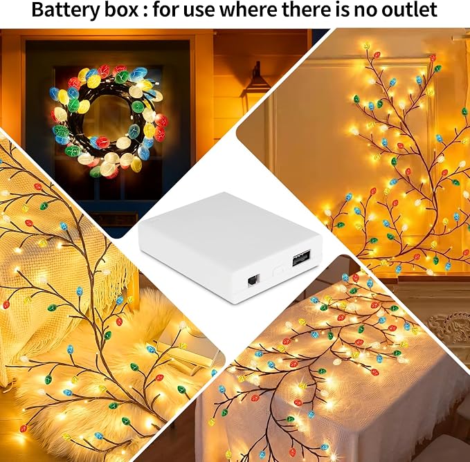 4FT 48LED USB Easter Egg Tree Branch Lights - Image 7