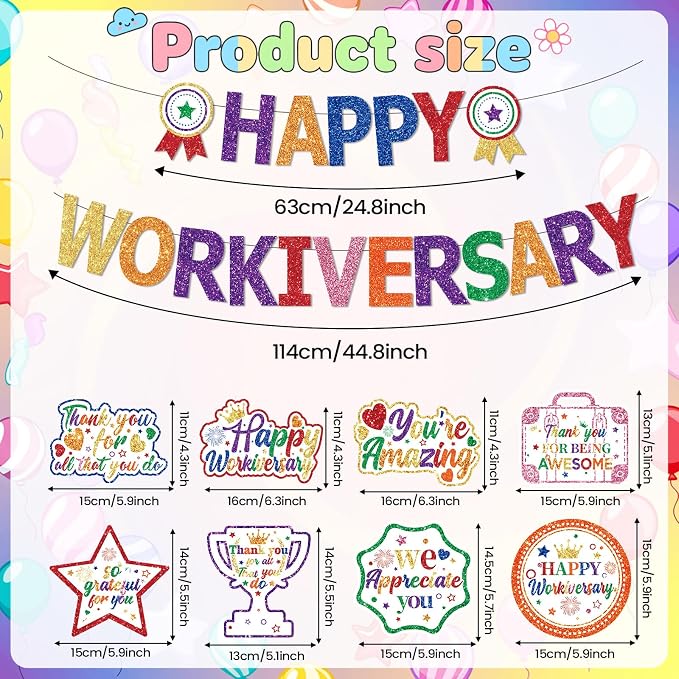 Happy Work Anniversary Party Decorations - Image 3