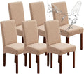 Waterproof Dining Chair Covers Set of 6 Parsons Chair Slipcovers | Double by Genina
