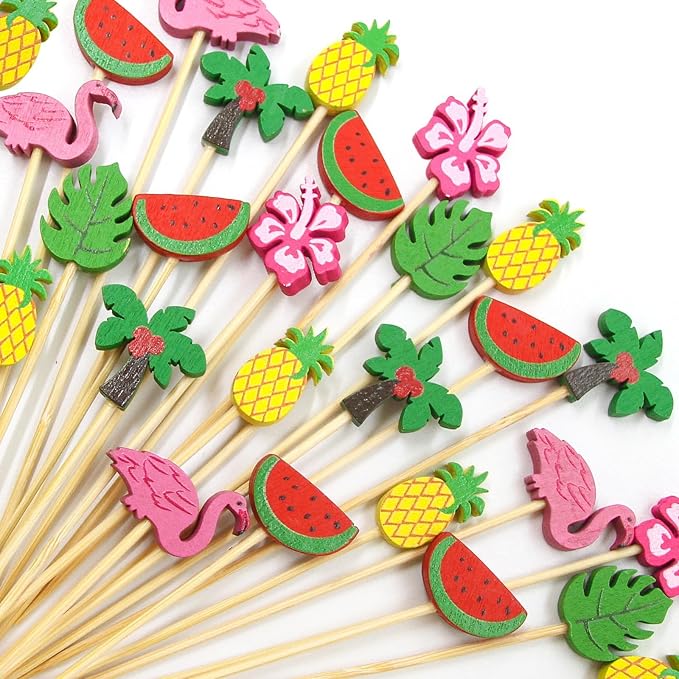 WorldBazaar Summer Cocktail Picks 120PCS Toothpicks - Image 9