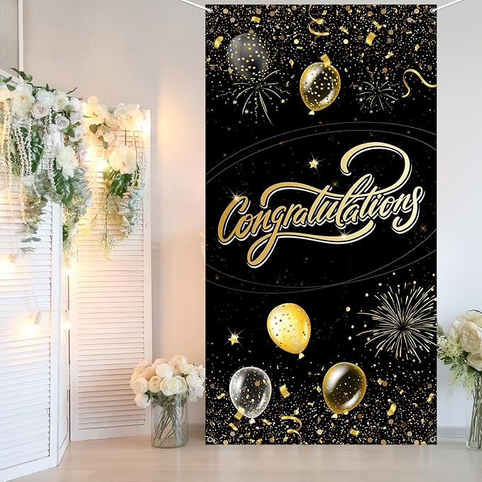 INNORU Congratulations Door Banner Decoration, Engagement Wedding Party Door - Image 6